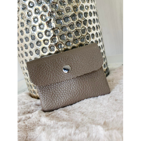 741 Portefeuille Klein Leder Taupe 741 Portefeuille Klein Leder Taupe